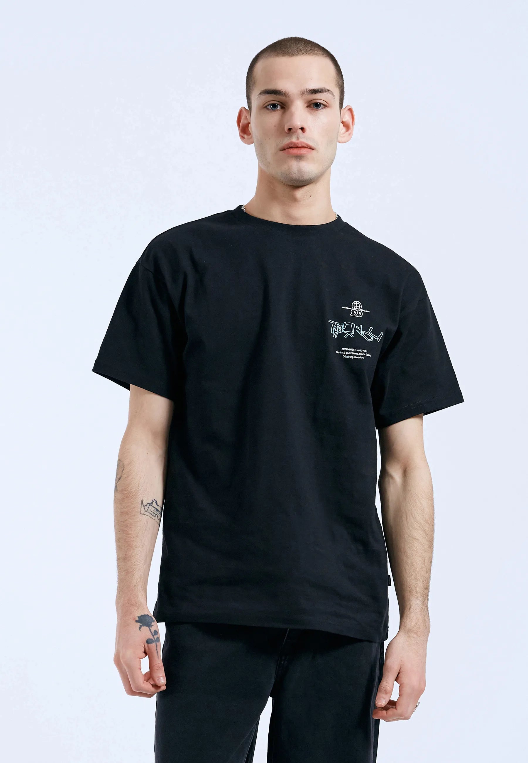 Dr. Denim | Trooper Tee - Black THX | Denim & Good Times