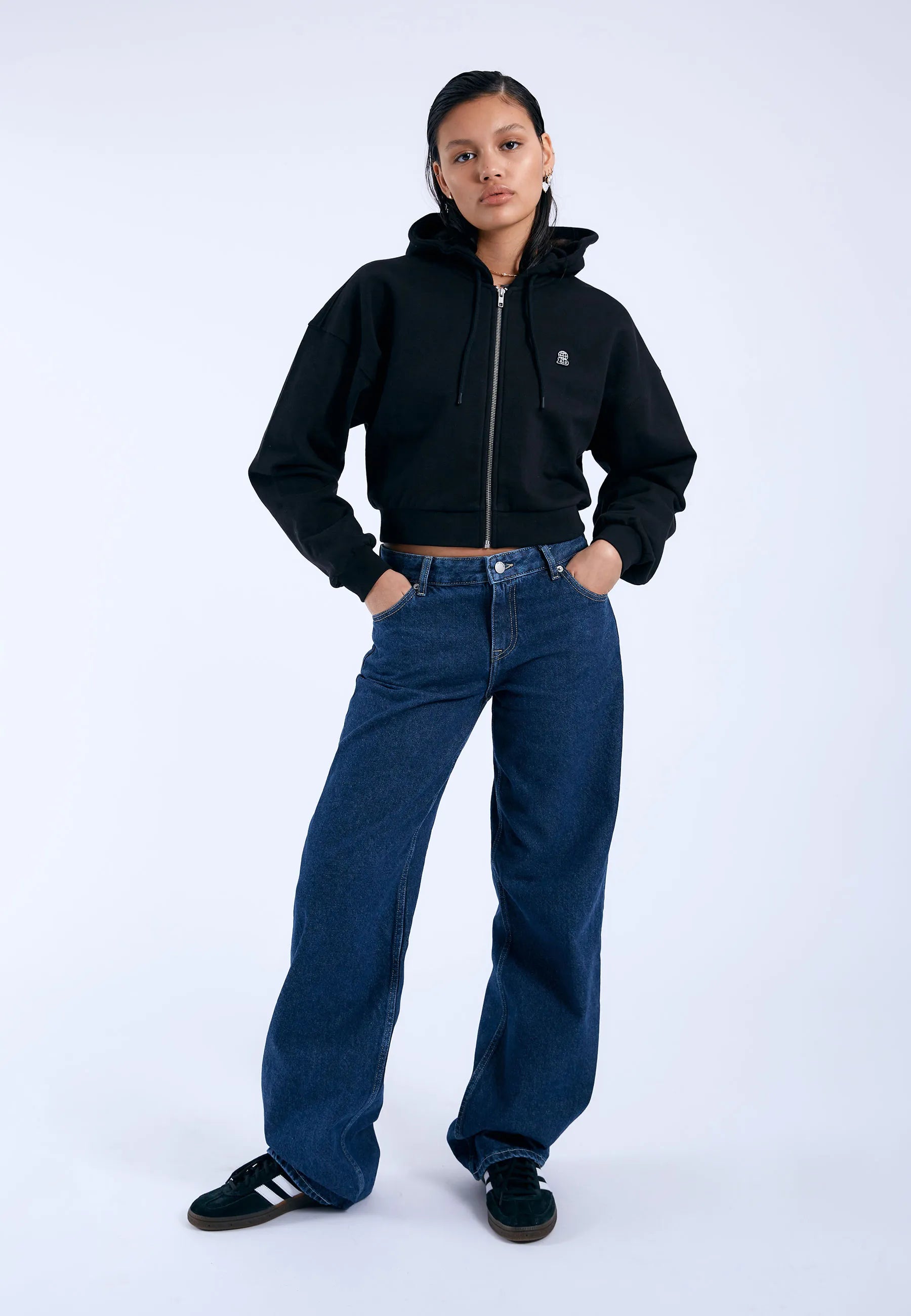 Dr. Denim | Ethel Zip Hoodie - Black DD Global | Denim & Good Times