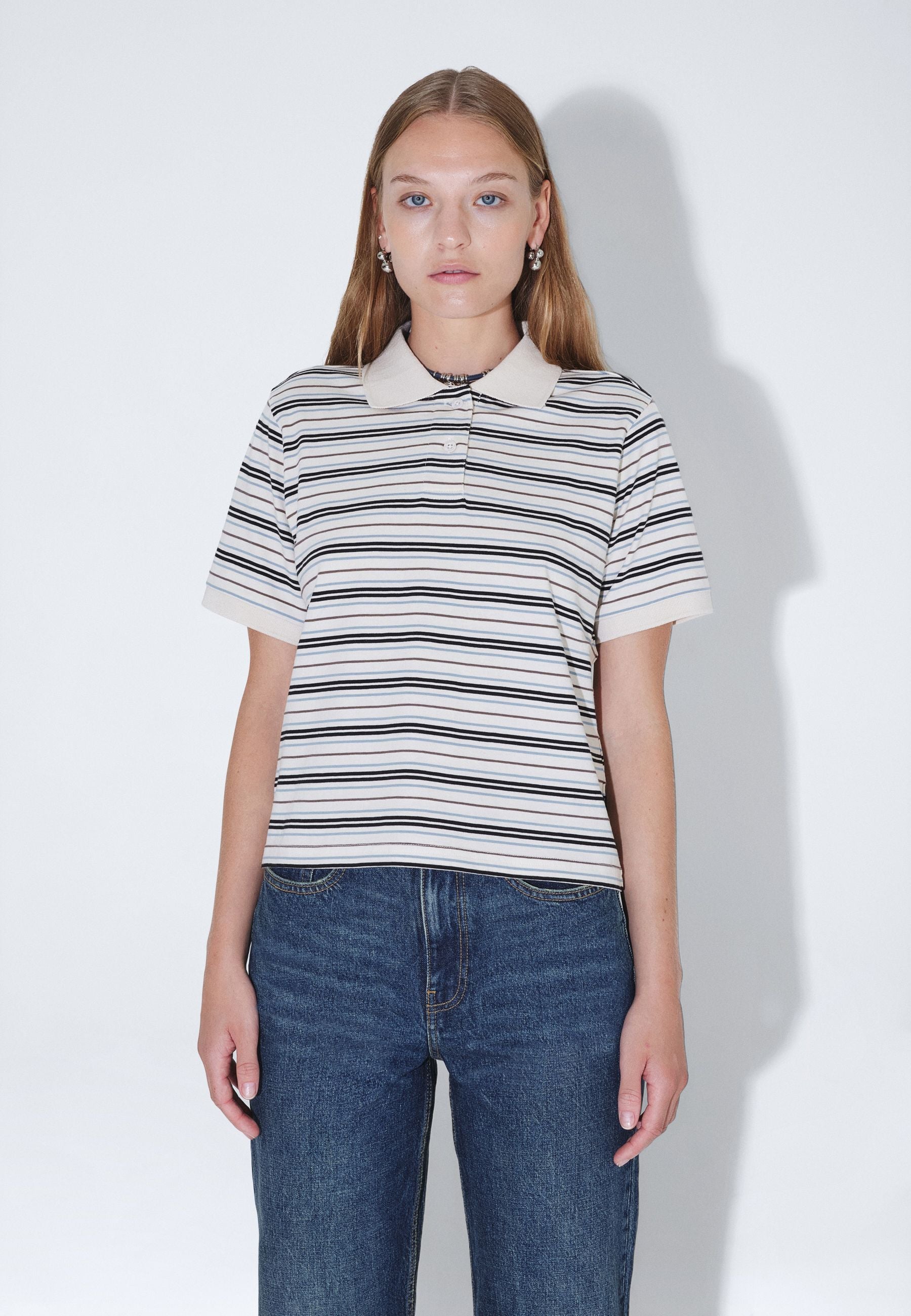 2621106BL3_DrDenim_JadeSSPolo_EcruStripe_Main_W3_2
