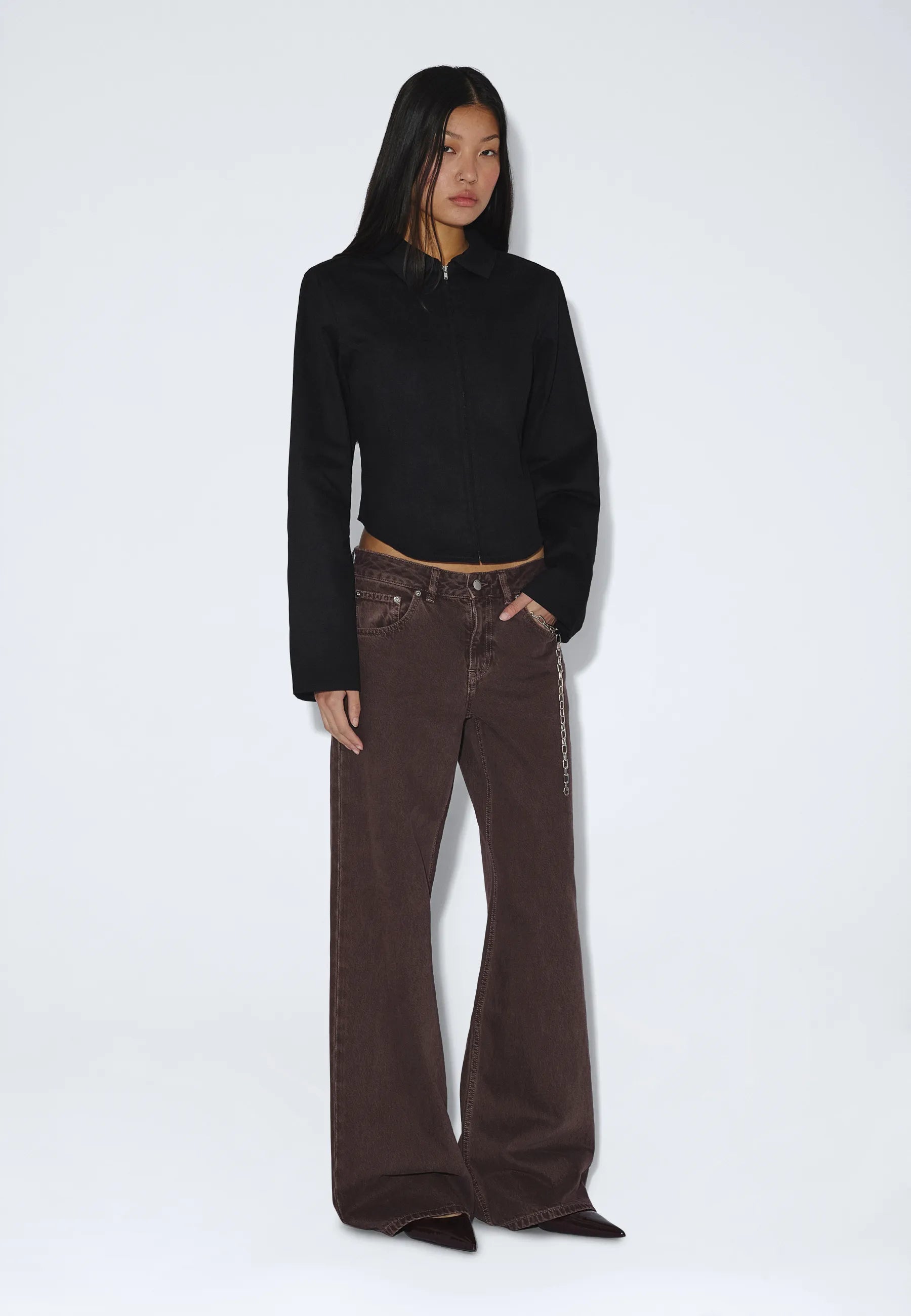 2631119101_DrDenim_DaniZipShirt_Black_main_W1_3