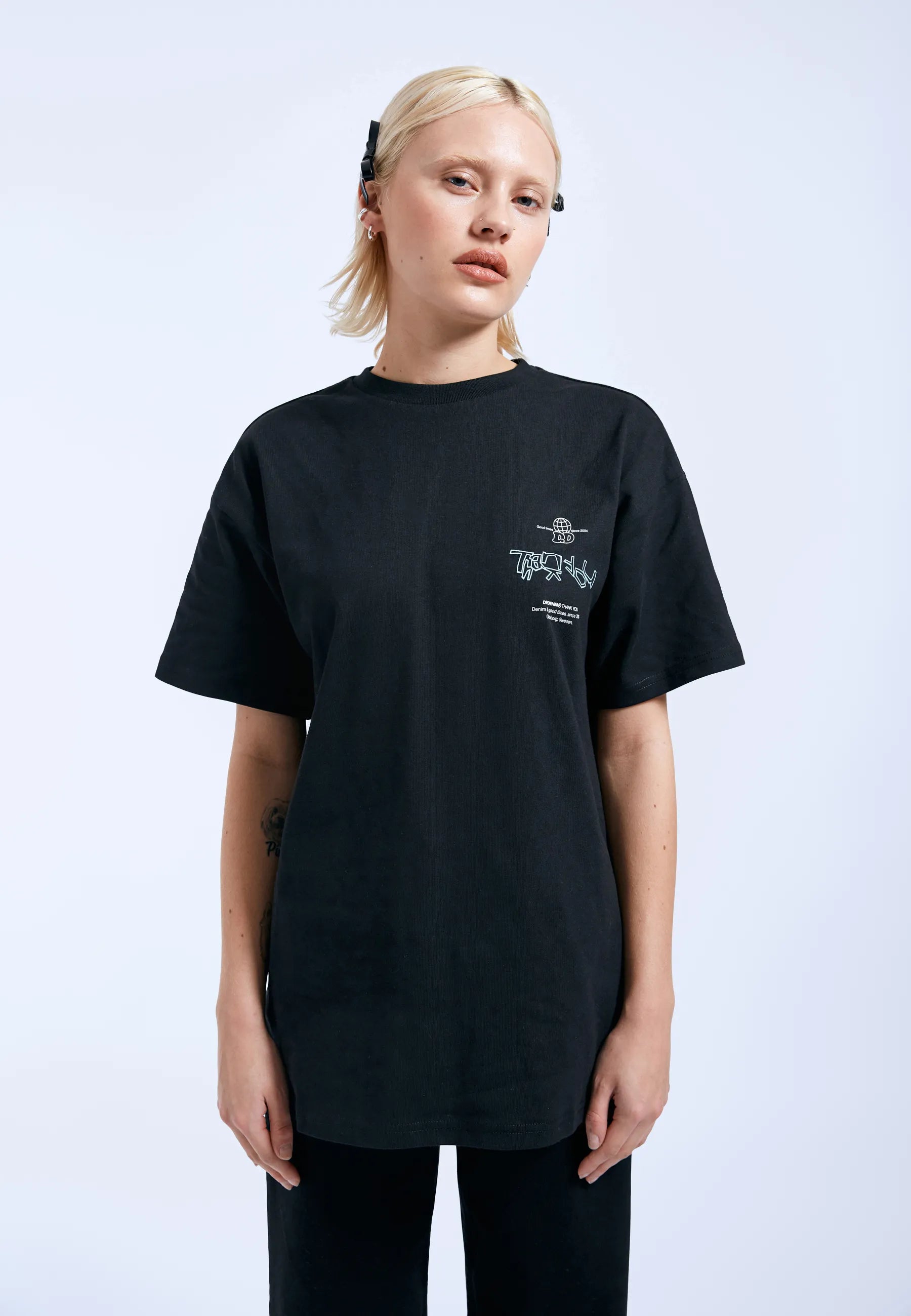 Dr. Denim | Trooper Tee - Black THX | Denim & Good Times