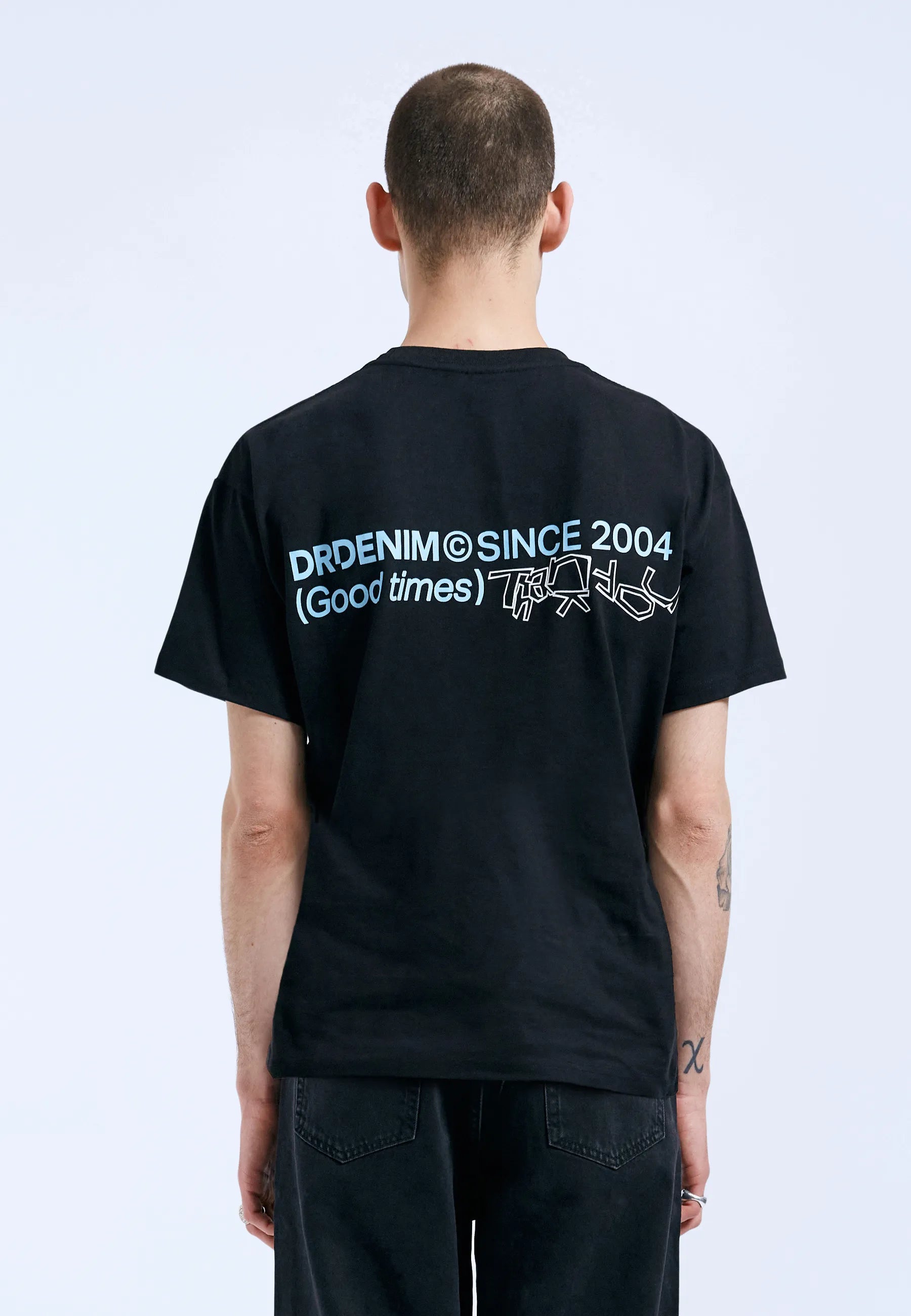 Dr. Denim | Trooper Tee - Black THX | Denim & Good Times