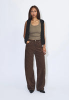 2230101BY2_DrDenim_DonnaHighRelaxed_DarkBrownCord_Main_W1_1