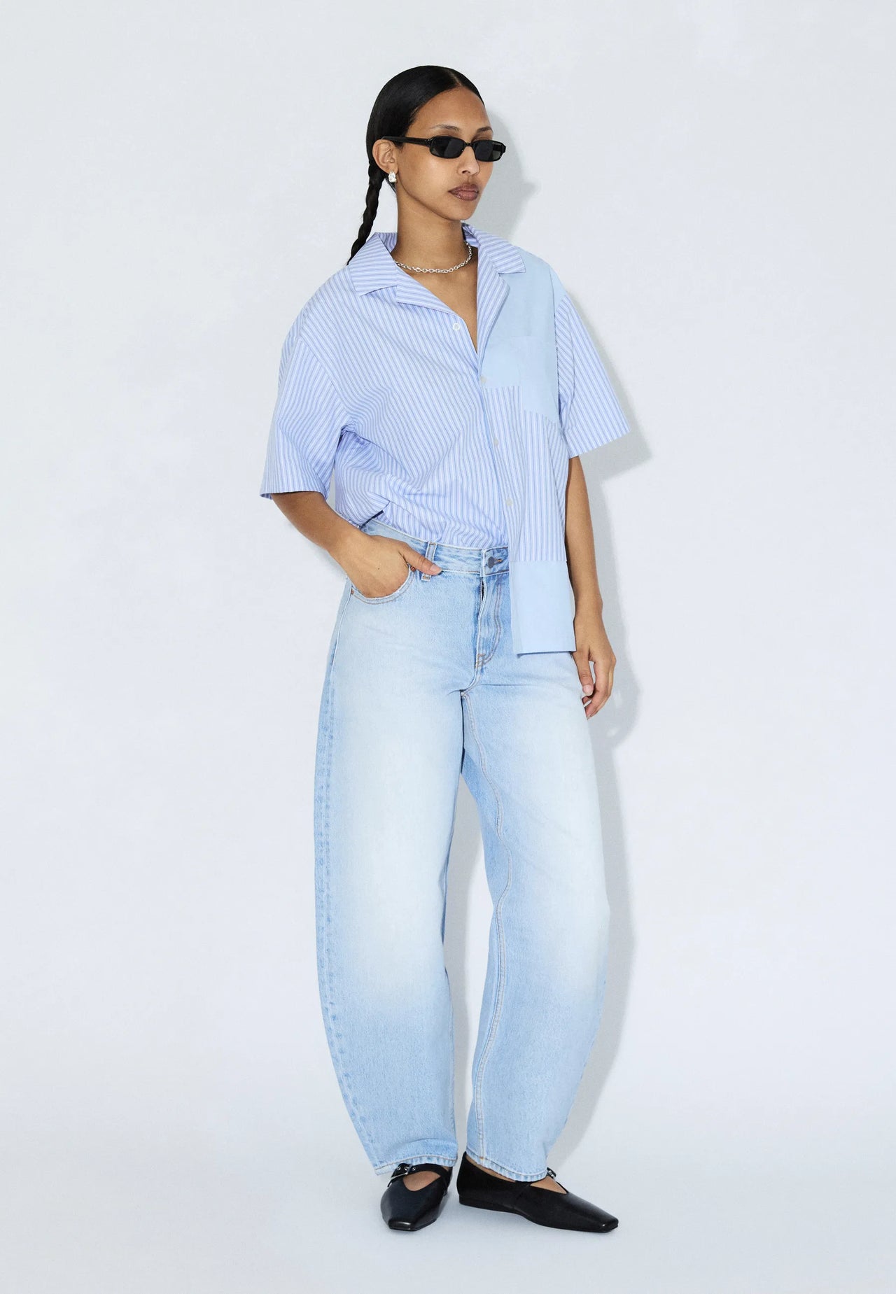 2611110BF4_DrDenim_MileShirt_LtBlueStripeMono_Main_W1_1