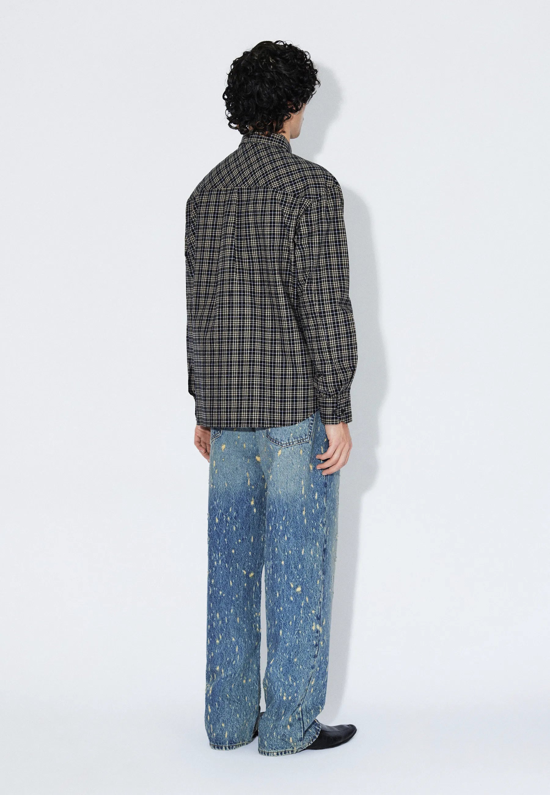 2611111BF8_DrDenim_WesShirt_BlackSummerCheck_Main_M2_1