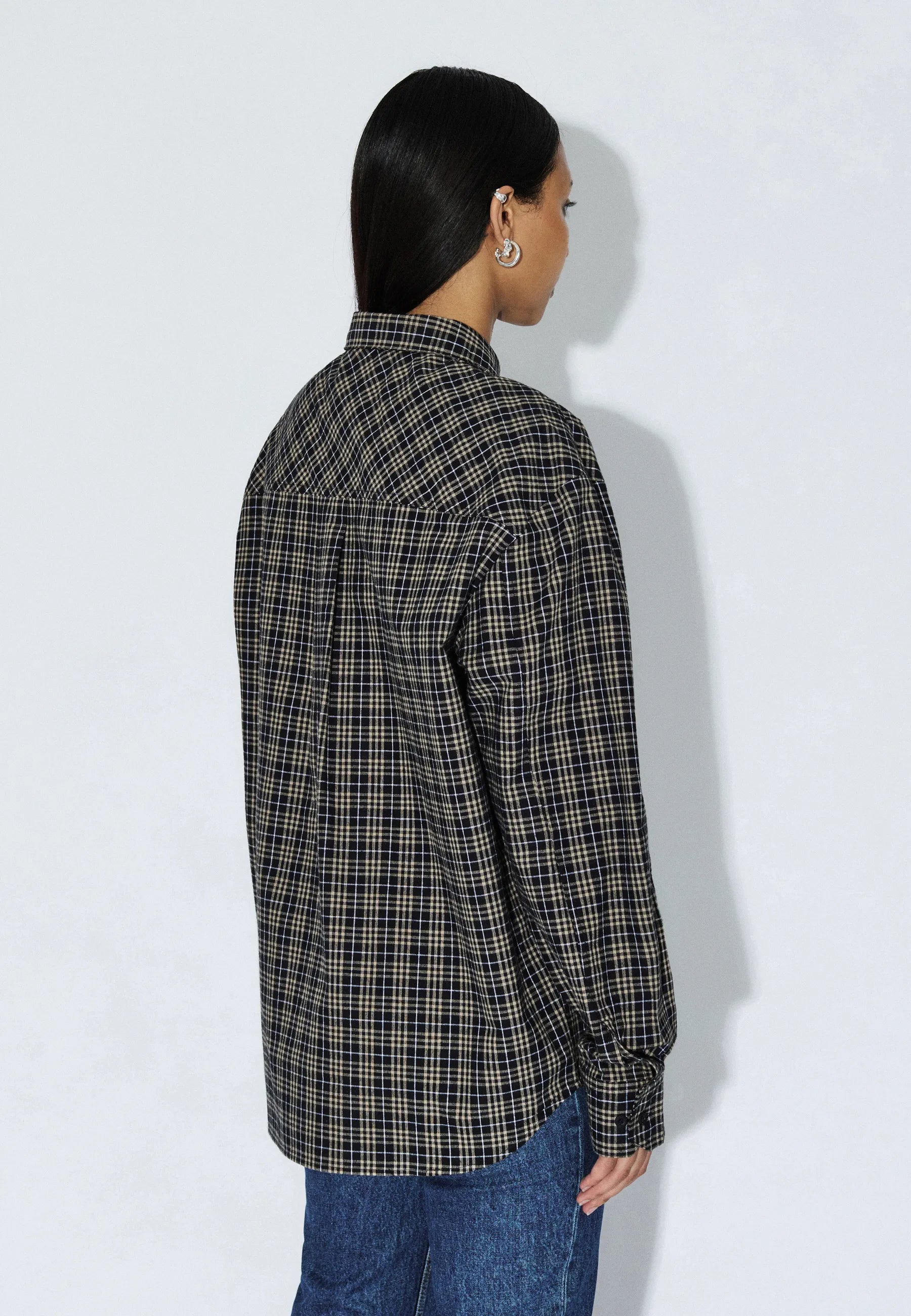 2611111BF8_DrDenim_WesShirt_BlackSummerCheck_Main_W4_1