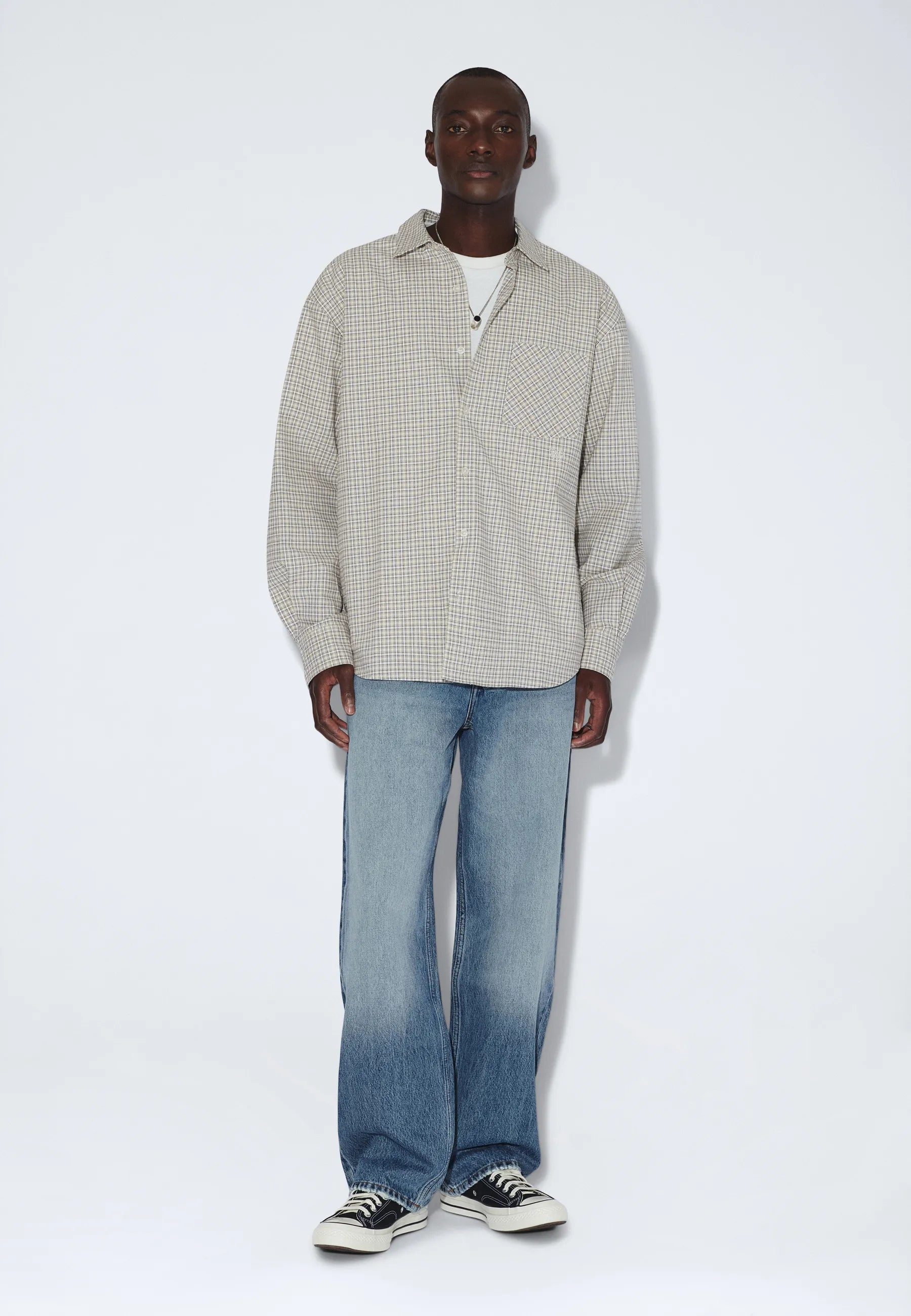 2611111BP6_DrDenim_WesShirt_FallEcruCheck_main_M1_4