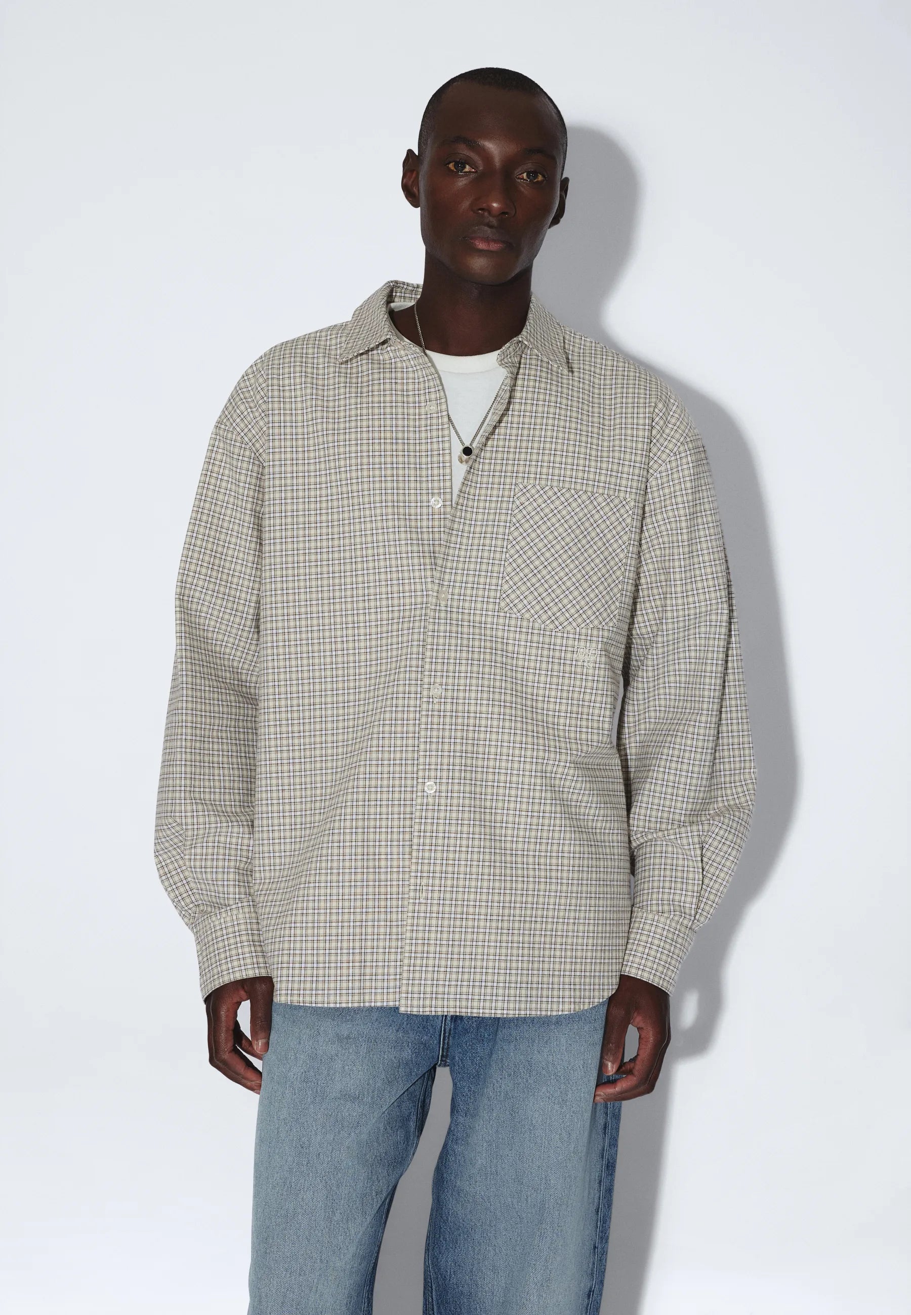 2611111BP6_DrDenim_WesShirt_FallEcruCheck_main_M3_2