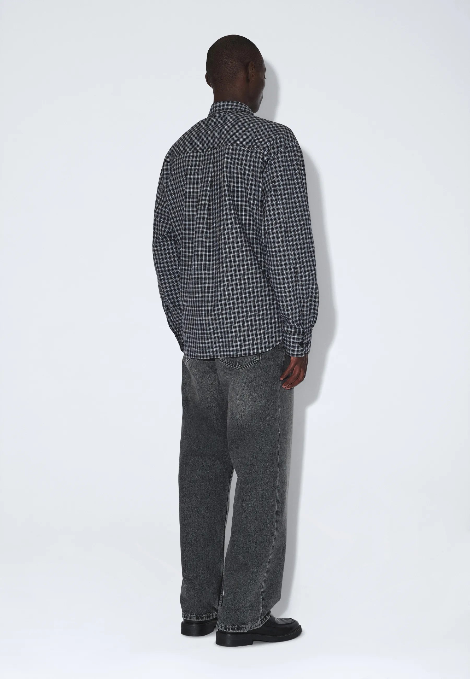 2611111BP7_DrDenim_WesShirt_FallBlackCheck_main_M2_1
