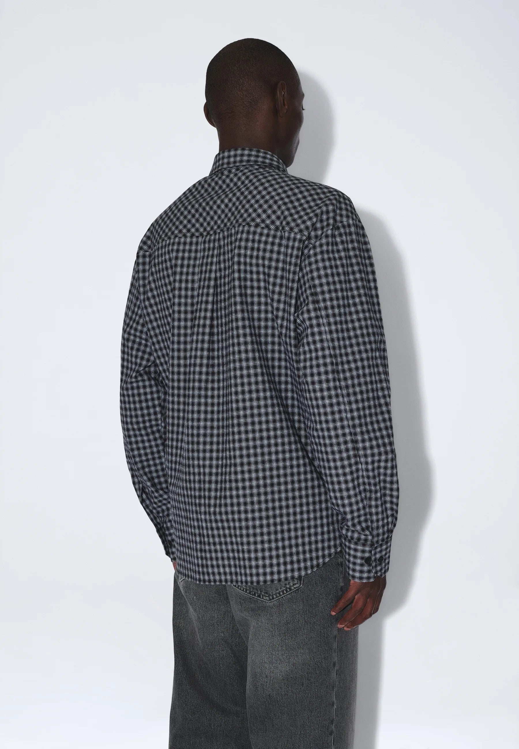 2611111BP7_DrDenim_WesShirt_FallBlackCheck_main_M4_1