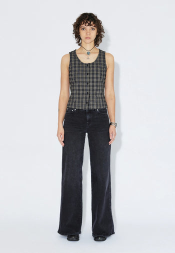 2611125BF8_DrDenim_ZolaTop_BlackSummerCheck_Main_W1_1