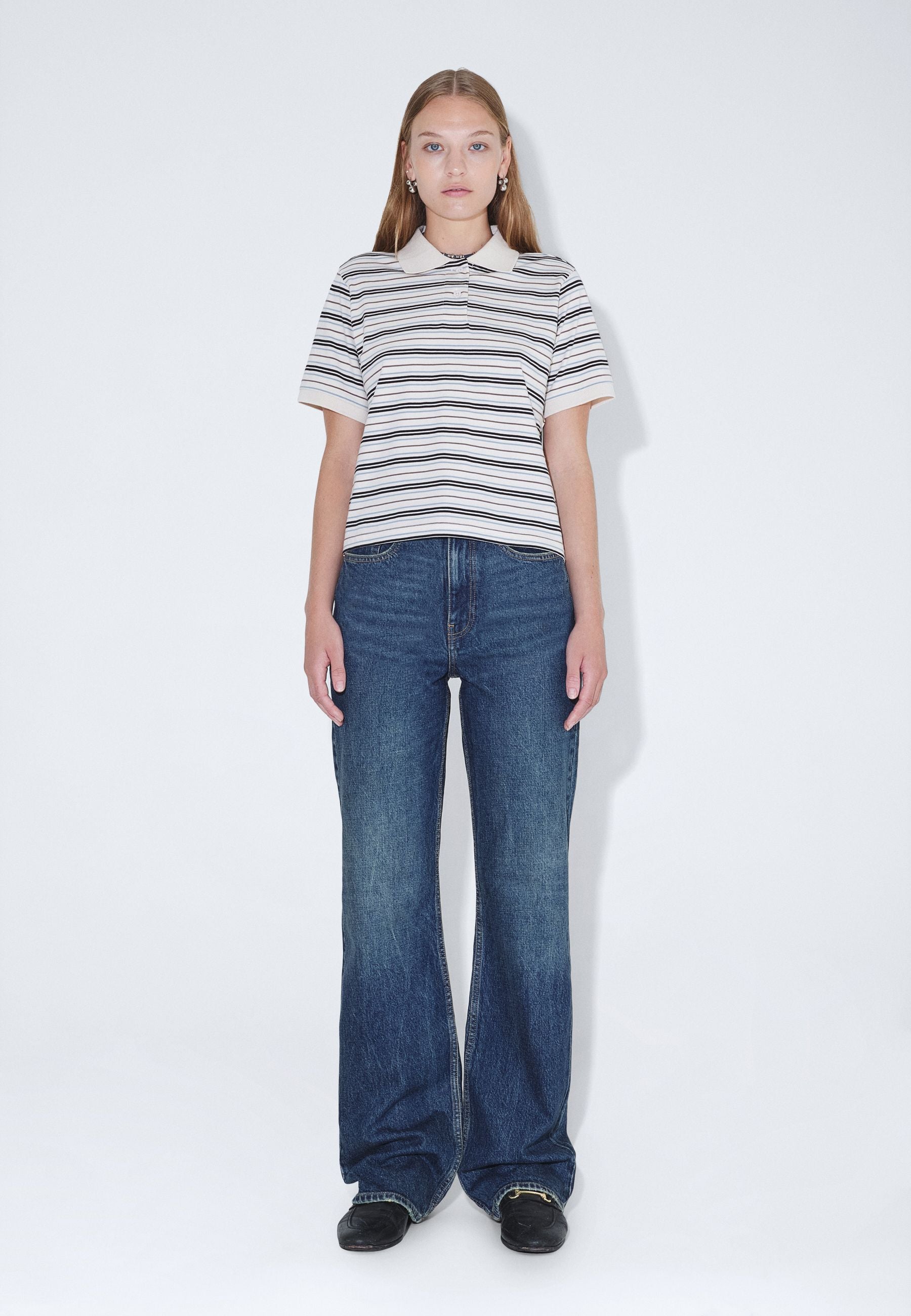 2621106BL3_DrDenim_JadeSSPolo_EcruStripe_Main_W1_3