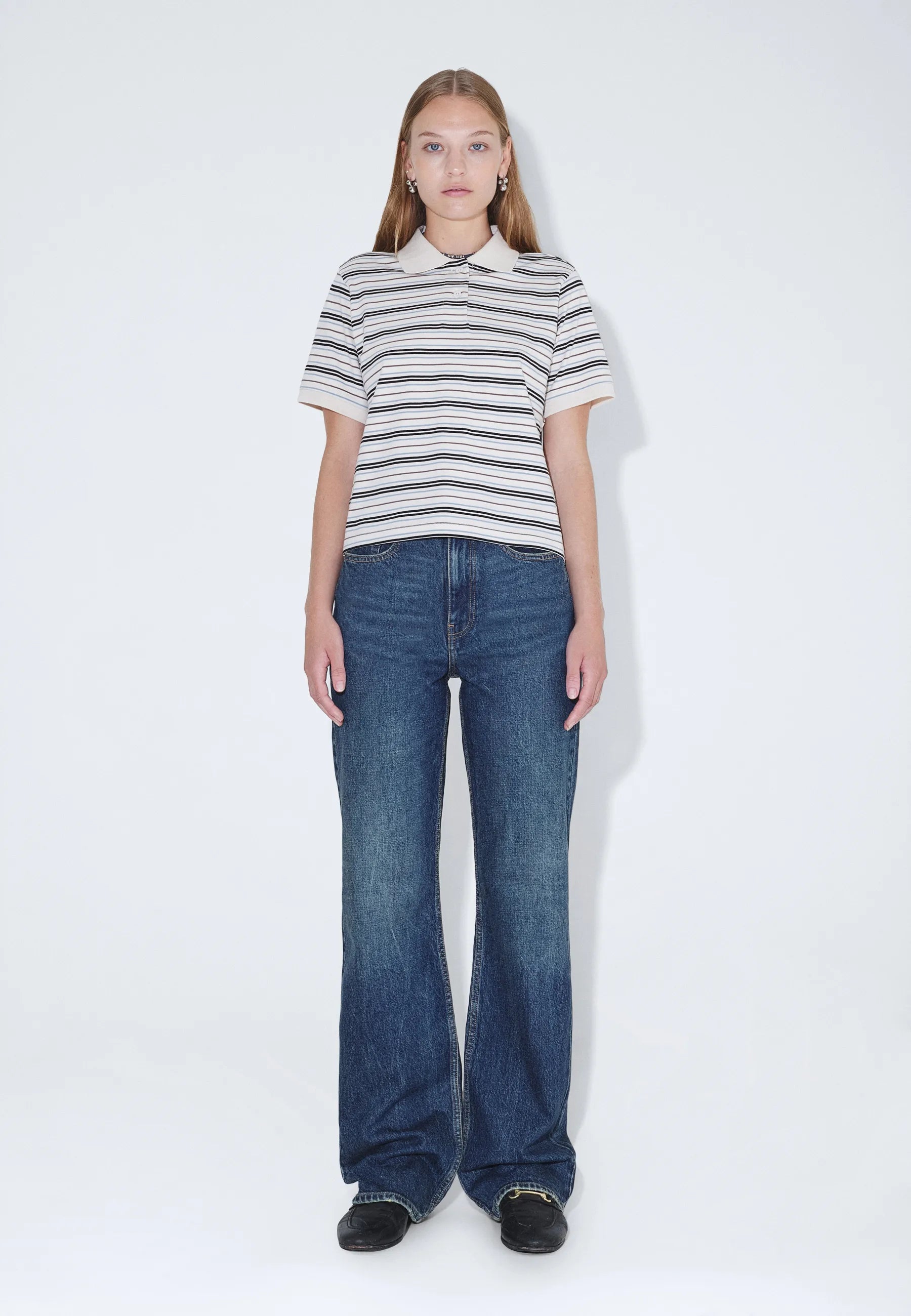 2621106BL3_DrDenim_JadeSSPolo_EcruStripe_Main_W1_3