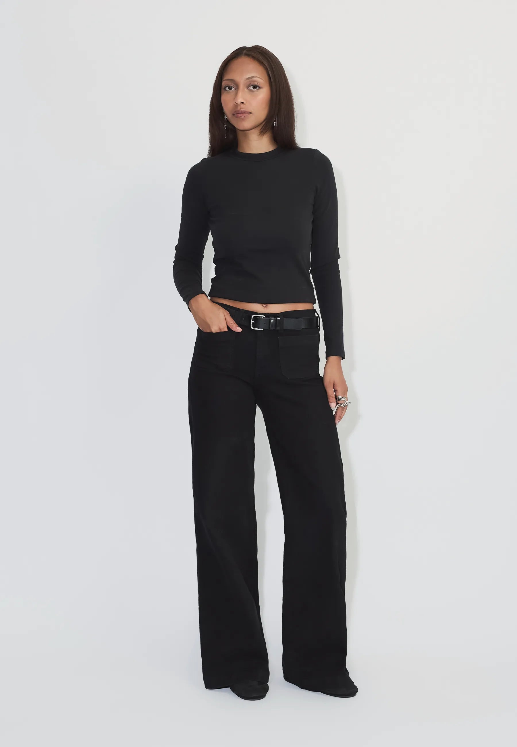 2630112099_DrDenim_ZilaMidWidePatchPocket_SolidBlack_Main_W1_1