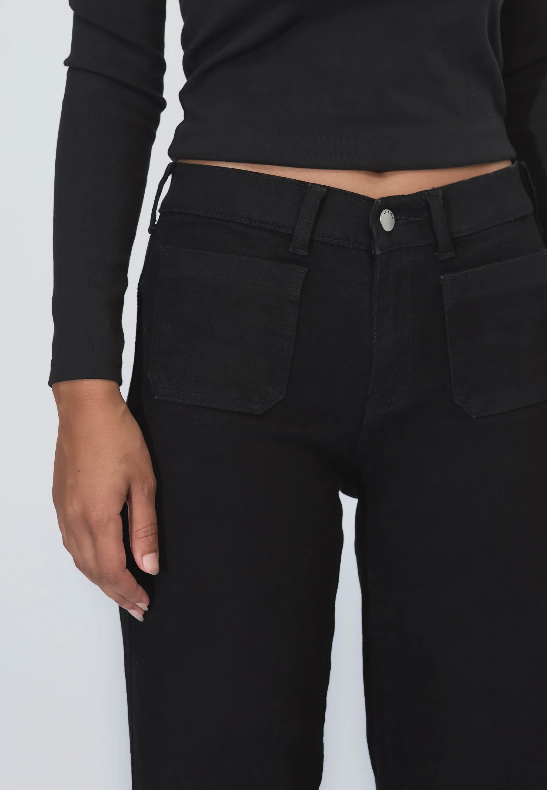 2630112099_DrDenim_ZilaMidWidePatchPocket_SolidBlack_Main_W5_1