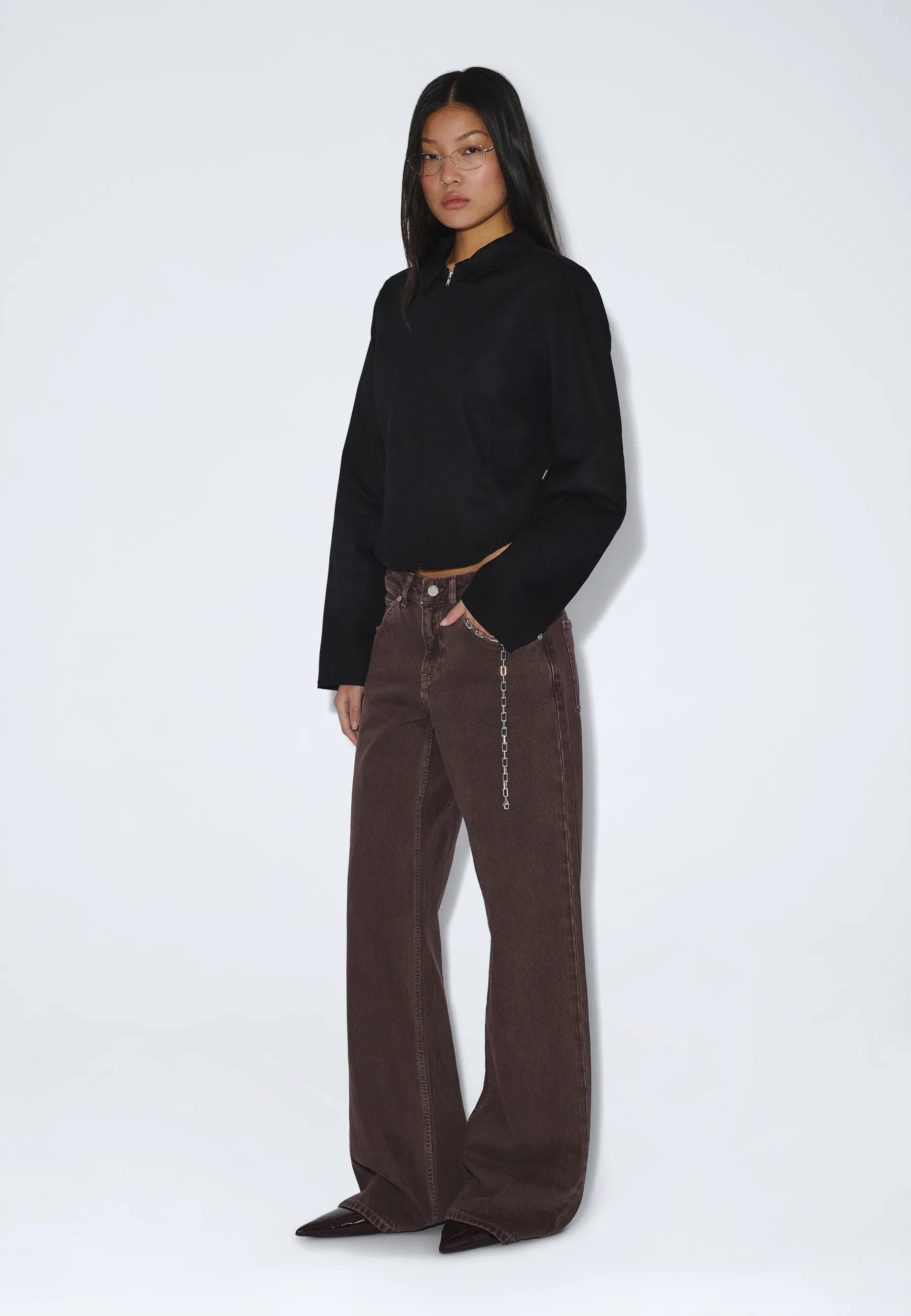 2631119101_DrDenim_DaniZipShirt_Black_main_W1_5